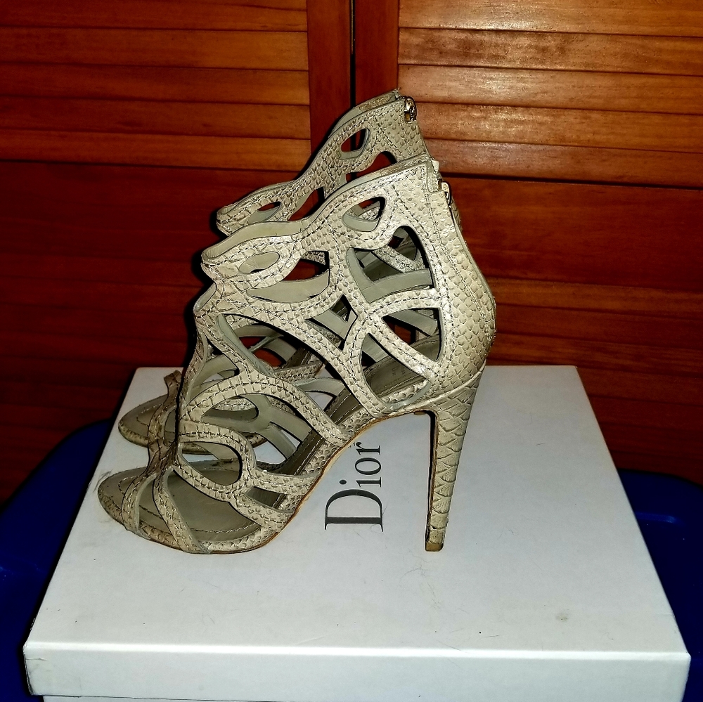 DIOR SANDALS - Christian Dior Caged Sandals